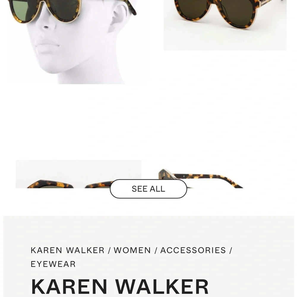 Karen Walker Tortoise Shell Sunglasses - Picture 11 of 11